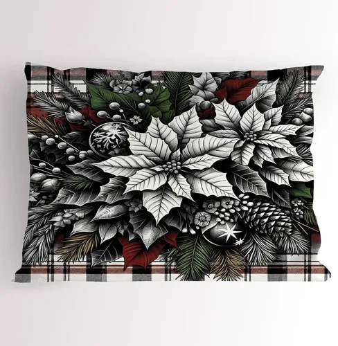 Vista 5 de Lunarable Juego de 2 fundas para almohada de otoño, tema vintage otoñal con estilo granja, ilustración de flores silvestres, artículo de cama