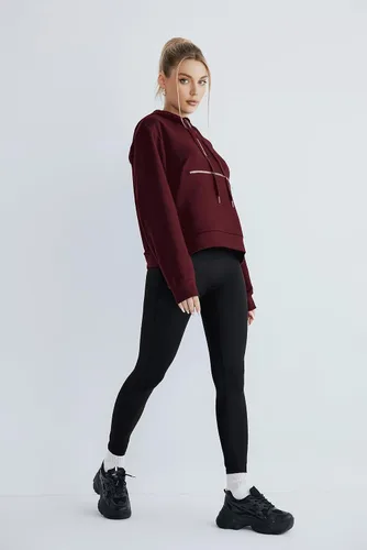 Vista 5 de Women's Thin Tunic Hoodies Long Sleeve Zip Up Sweatshirts Pullover Blouse Tops