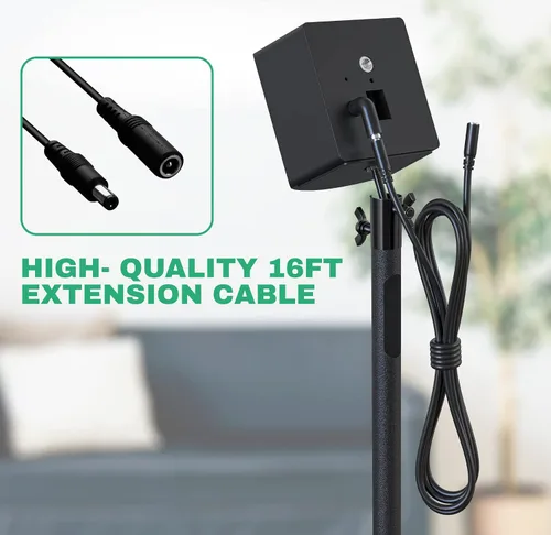 Vista 5 de Skywin VR Stand and Hidden Cable Set Compatible with HTC Vive Index Base Station - Tempered Glass HTC Vive Stand and Cable Set for Vive and Rift