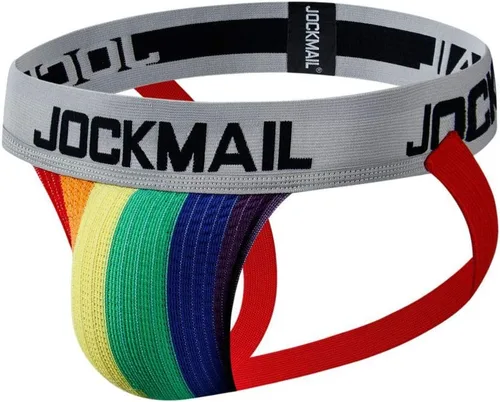 Vista 9 de JOCKMAIL Jockstrap Athletic Supporter Ropa interior Gimnasio Entrenamiento Correa Breve Hombres Tanga Verde militar