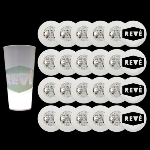 Vista 2 de ReVè Luces adhesivas LED reactivas con sonido – Paquete de 24