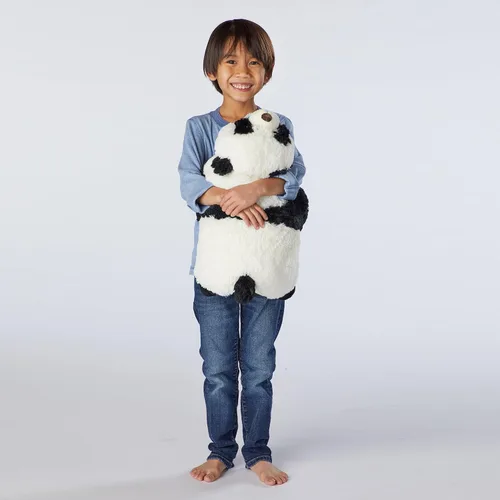 Vista 3 de Pillow Pets Originals Comfy Panda, juguete de peluche de 18 pulgadas Almohada de felpa suave, se desabrocha en una acogedora almohada por