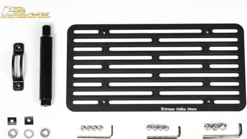 Vista 5 de Para Tesla Model 3 2016-2023 EOS Plate Version 2 Gancho de remolque para parachoques delantero, montaje en placa de matrícula, Remocator