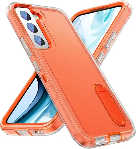 Vista 24 de IDweel Funda para Galaxy S22, para Galaxy S22 con soporte, protección resistente a prueba de golpes, antiarañazos, funda dura de estudio para Galaxy