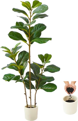 Vista 9 de Warmplants - Árbol de eucalipto artificial de 6 pies de alto con cesta