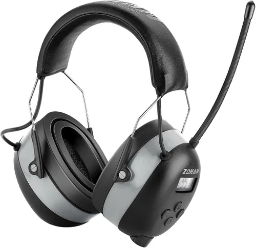 Vista 11 de ZOHAN AM/FM Radio Headphone with Digital Display,Ear Protection Noise Reduction Earmuffs,Comfortable Hearing Protector
