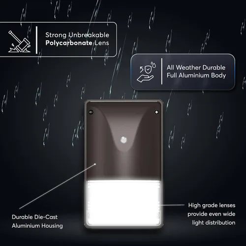 Vista 5 de KastLite Paquete de luz LED de pared con fotocélula del anochecer al amanecer 2000 lúmenes equivalente a 150 vatios lámpara de pared Iluminación