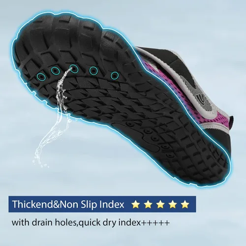 Vista 5 de Spesoul Zapatos de agua para mujer y hombre, para natación, playa, secado rápido, para piscina, senderismo, entrenamiento, deportes acuáticos al