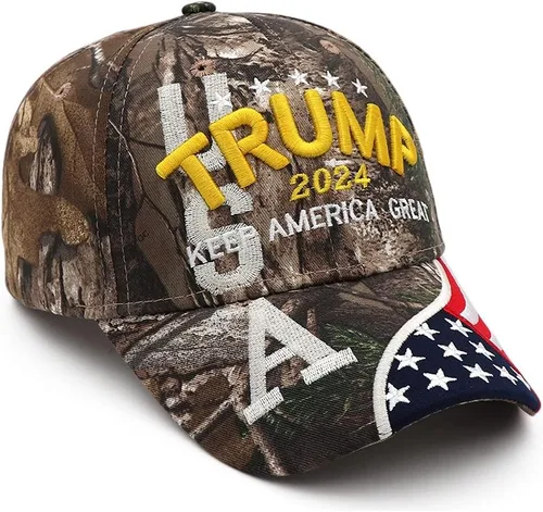 Vista 3 de Engmoo Gorra de béisbol ajustable Trump 2024 Keep America Great Take America Back con bordado de bandera de Estados Unidos