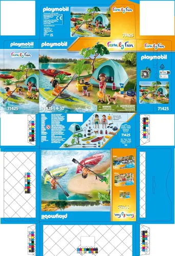 Vista 7 de Playmobil Acampada con kayaks