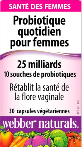 Vista 8 de Probiótico diario para mujeres 25 mil millones