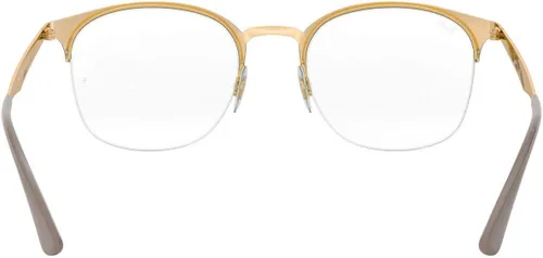 Vista 5 de Ray-Ban Rx6422 - Marcos cuadrados para anteojos graduados Beige mate en Arista/Demo Lens