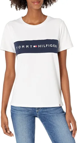 Vista 4 de Tommy Hilfiger Women's Performance Cotton T-Shirt Lightweight Graphic Tees