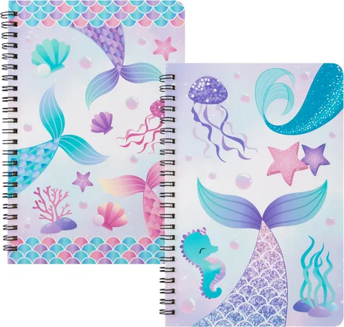 Vista 17 de B1ykin Cuadernos en espiral A5, 2 unidades, 50 hojas, 100 páginas, encuadernados con alambre, regalo de agradecimiento al profesor, cuaderno