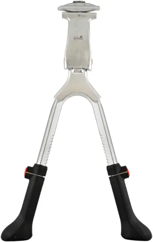 Vista 7 de Lumintrail Pie doble para bicicleta, con soporte central, de aleación de aluminio, para bicicletas de 24 a 28 pulgadas.