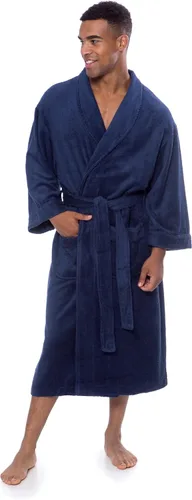 Vista 9 de Texere EcoComfort - Bata de baño de tela de rizo de lujo para hombre