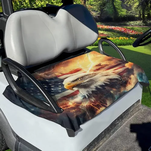 Vista 25 de AFPANQZ Toalla personalizada para cubierta de asiento de carrito de golf, añade tu texto, imagen, logotipo, nombre, protector de asiento de carrito