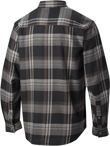 Vista 2 de Columbia Men's Cornell Woods Flannel Long Sleeve Shirt Negro