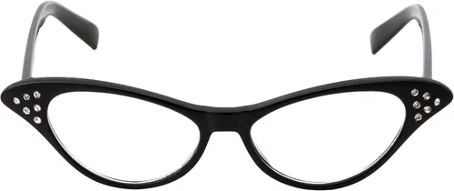 Vista 4 de 50's - Gafas de ojo de gato nerd para niñas (edad 3-12) (negro)