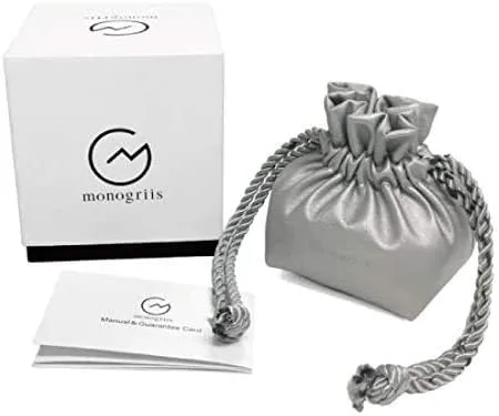 Vista 4 de monogriis Reloj de mujer con esfera de nácar con pantalla analógica marca japonesa