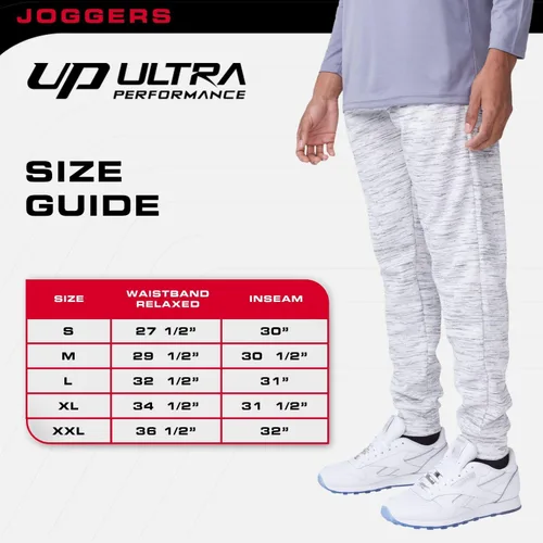 Vista 7 de Ultra Performance 3 Pack Mens Joggers Mens Athletic Sweatpants with Pockets for Men, Small - 5X