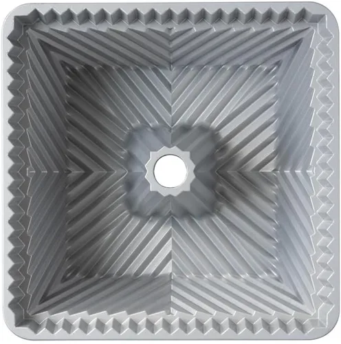 Vista 7 de Nordic Ware Bundt Sartén cuadrada, capacidad de 10 tazas, grafito