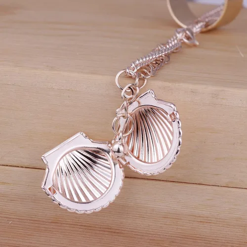 Vista 5 de Conchas Conchas Conchas Collar de medallón para mujeres y niñas con imagen náutica joyería encantos collar foto camafeo collar regalos para mujeres