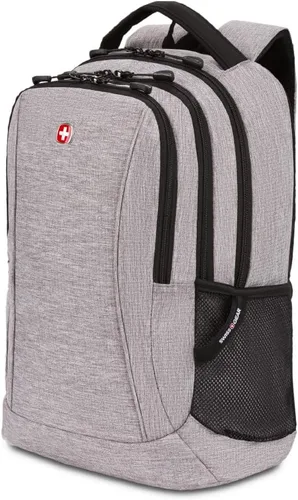 Vista 7 de SwissGear 5668 Mochila para portátil, gris oscuro jaspeado, 18.25 pulgadas