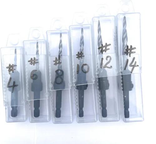 Vista 4 de FTG USA Contenedor de almacenamiento Caja de plástico extensible de 6 piezas utilizada como caja de almacenamiento para avellanadoras y brocas