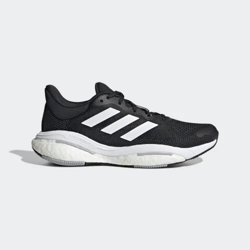 Vista 2 de adidas Tenis Solarglide 5 para mujer, Núcleo NegroGris SeisCarbono