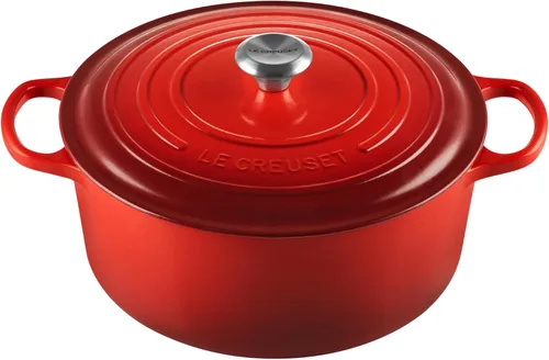 Vista 41 de Le Creuset Horno holandés redondo Signature de hierro fundido esmaltado, 4.5 cuartos de galón., Artichaut