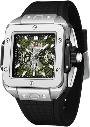 Vista 12 de AIMES Watch Wristwatch for Men Fashion Casual Cool Big Dial Watch Luminous Waterproof Sport Analog Quartz Business Mens Watches Silicon Strap Dress