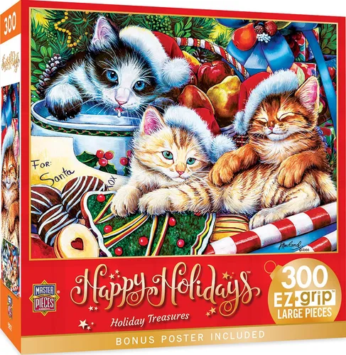 Vista 13 de MasterPieces Rompecabezas de Navidad EZ Grip de 300 piezas - Away in a Manger - 18 x 24 pulgadas