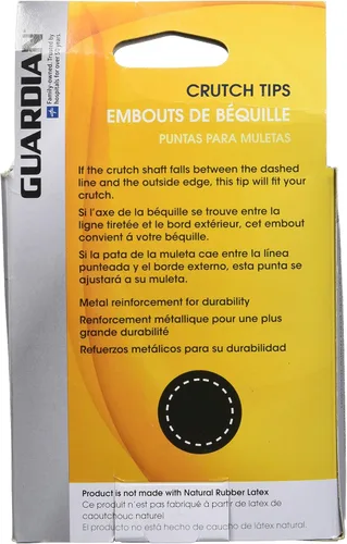 Vista 3 de Medline G00842 Guardian Super Muleta Punta, Gris, 7/8 Pulgadas