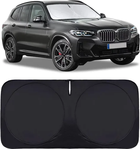 Vista 114 de Para BMW X1 E84 Parasol para parabrisas de coche, protector de visera de sol, bloqueador de rayos UV, reflectante de calor, cubierta de ventana