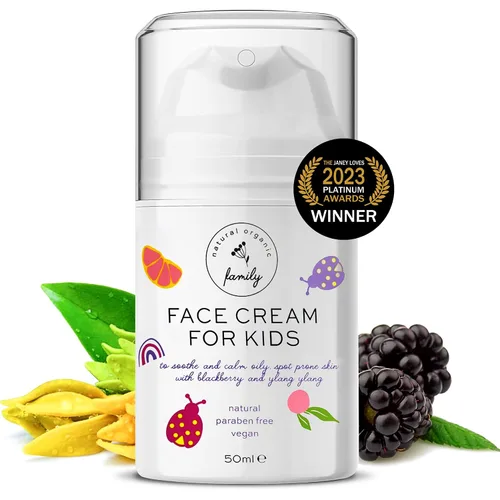 Vista 7 de Crema Facial Hidratante Suave para Niños y Preadolescentes – Nutritiva y Calmante para Todo Tipo de Piel – Ingredientes Naturales: Ácido Hialurónico