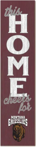 Vista 26 de KH Sports Fan Letrero de Alabama Crimson Tide This Home Cheers for Porch Leaner, 11 x 46 pulgadas, carmesí de marea carmesí; muestra tu espíritu