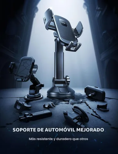 Vista 6 de Lamicall Soporte de teléfono para automóvil - [Ventosa de grado militar más fuerte] Soporte de teléfono con rotación de 360° para tu automóvil
