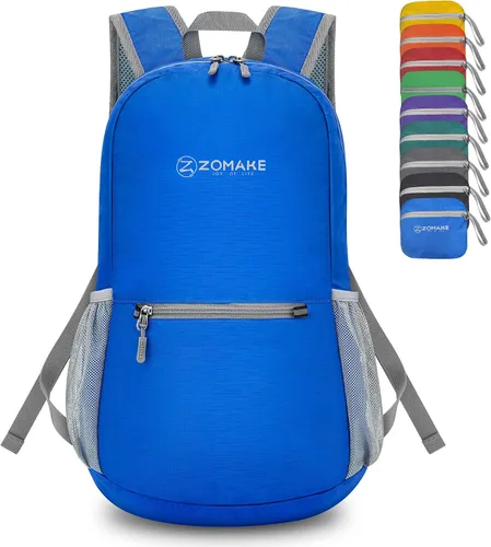 Vista 9 de ZOMAKE Mochila ligera y plegable, pequeña mochila de viaje
