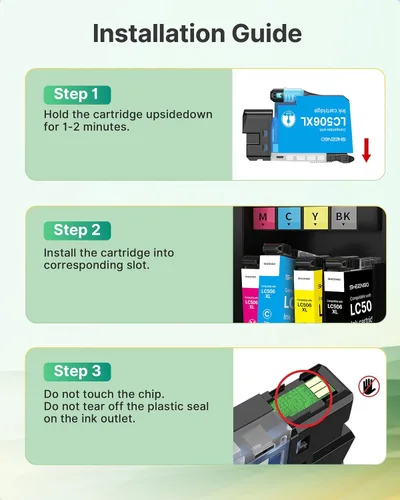 Vista 5 de LC506 LC506XL - Cartuchos de tinta de alto rendimiento LC 506 XL compatibles con cartuchos de tinta Brother LC506XL para impresora Brother