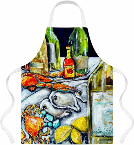 Vista 13 de Caroline's Treasures Apron Cooking Kitchen Server Baking Crafts Gardening for Adult Women Men, Unisex, Large, Multicolor