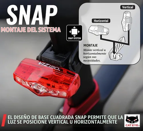 Vista 8 de CATEYE ViZ USB Rechargeable Daytime Safety Light