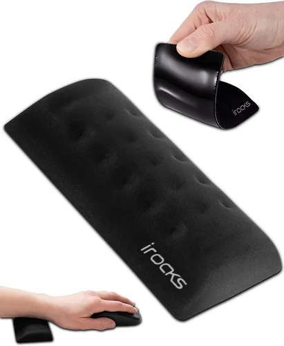 Vista 9 de i-Rocks Reposamuñecas de Espuma Viscoelástica para Teclado - Reposamuñecas que Reduce el Dolor para Teclado de Computadora - Reposamuñecas con Base