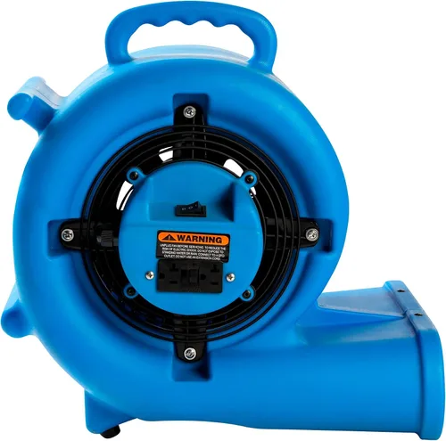 Vista 4 de Mounto Ventilador de secado de piso de 1/3 hp Air Mover de 2000 cfm, ventilador de secado de piso, motor de aire de 3 velocidades con salida GFCI