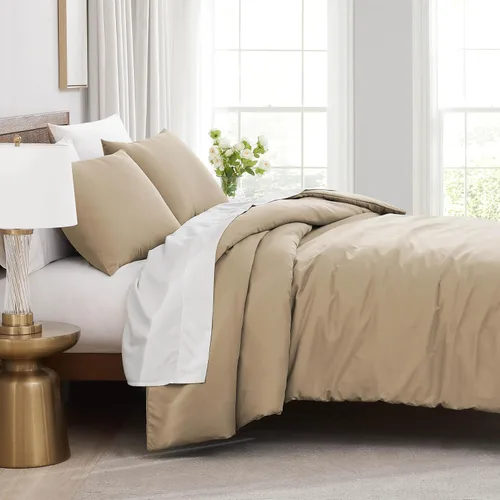 Vista 55 de Southshore Fine Living, Inc. Juego de funda de edredón tamaño extra grande individual/XL, ropa de cama de microfibra cepillada premium de fácil