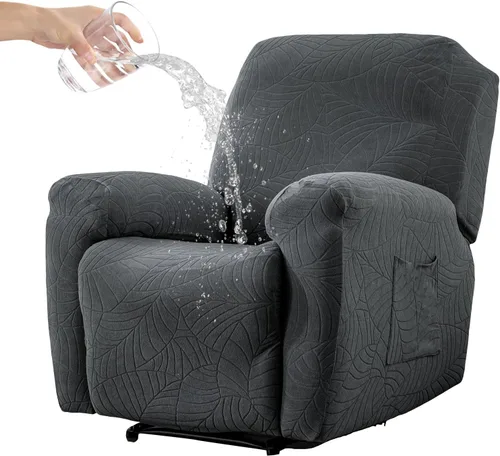 Vista 18 de Eco-Ancheng Fundas reclinables de 4 piezas, fundas para sillas reclinables, fundas elásticas para sofá reclinable, fundas ajustables