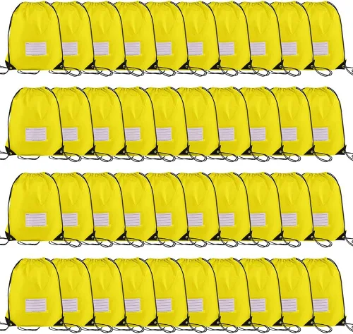 Vista 48 de CODOBON Paquete de 20 bolsas con cordón, mochila de cuerda de dibujo a granel, bolsa de bricolaje para gimnasio, deportes, bolsa para mujeres