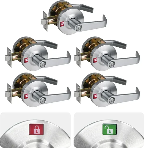Vista 29 de ANSI Grado 2 Manija de Puerta de Entrada Comercial con Llave, Certificada UL, Cumple ADA, Cromo Satinado 26D, GRD2-72ET-1P