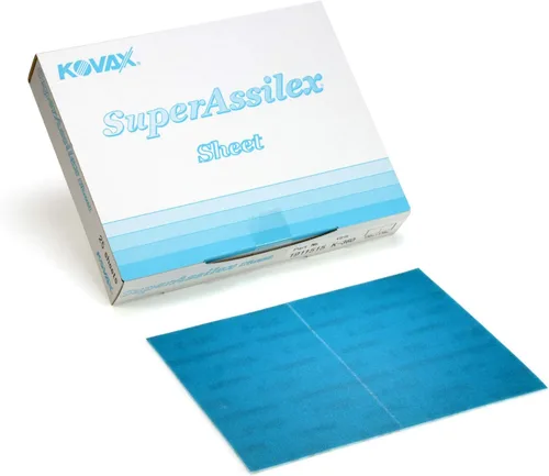 Vista 15 de Super Assilex Hojas de lijado flexibles, Lime K-1000, gancho y bucle, 191-2507, 25 hojas