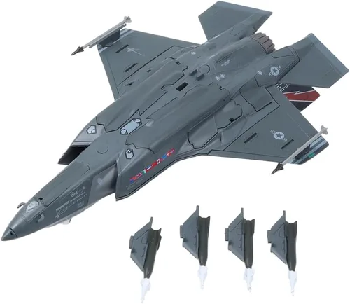 Vista 6 de F-35A Lightning Ⅱ Fighter Jet Model-1/72 Lockheed Martin AF-01 Steath Metal Modelos de aviones para coleccionista, entusiasta de la aviación